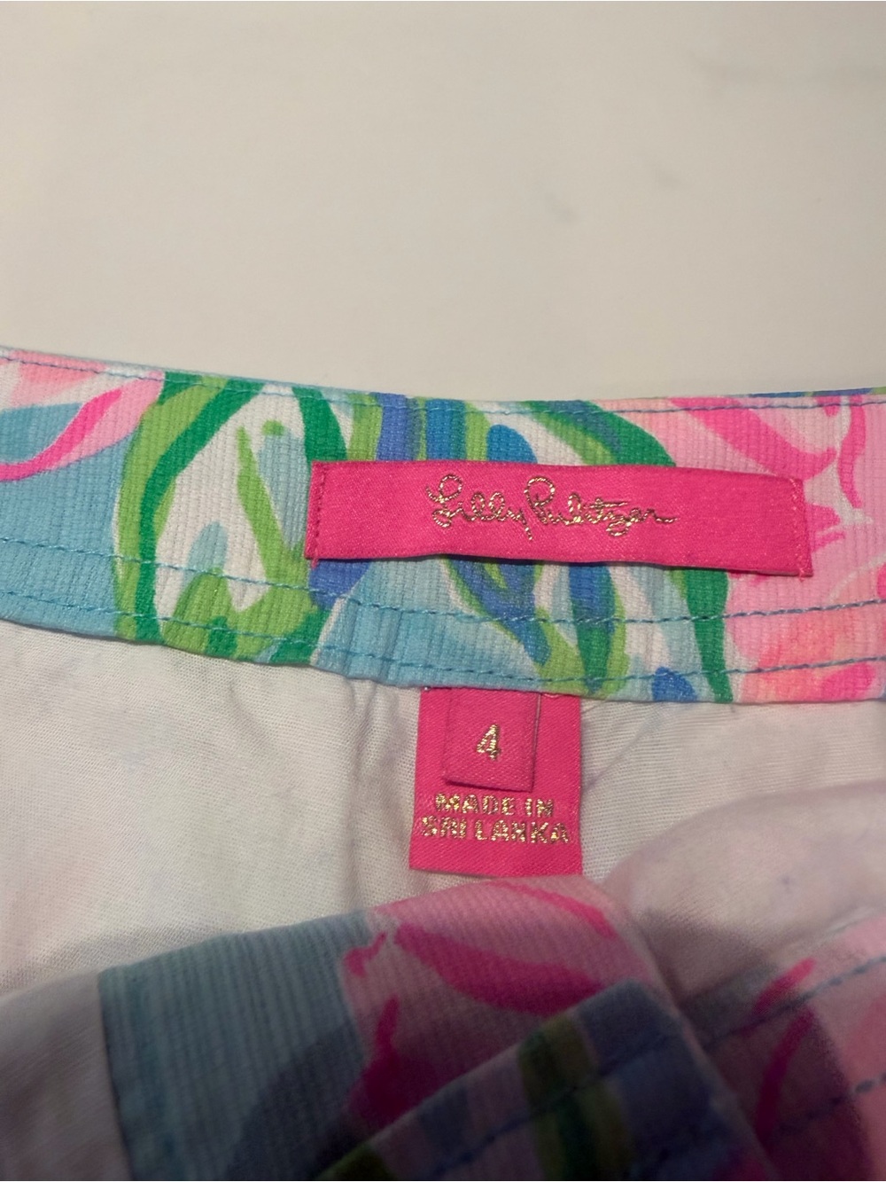 Lilly Pulitzer Multicolor Floral-Print Waistband Skort - Picture 3 of 4